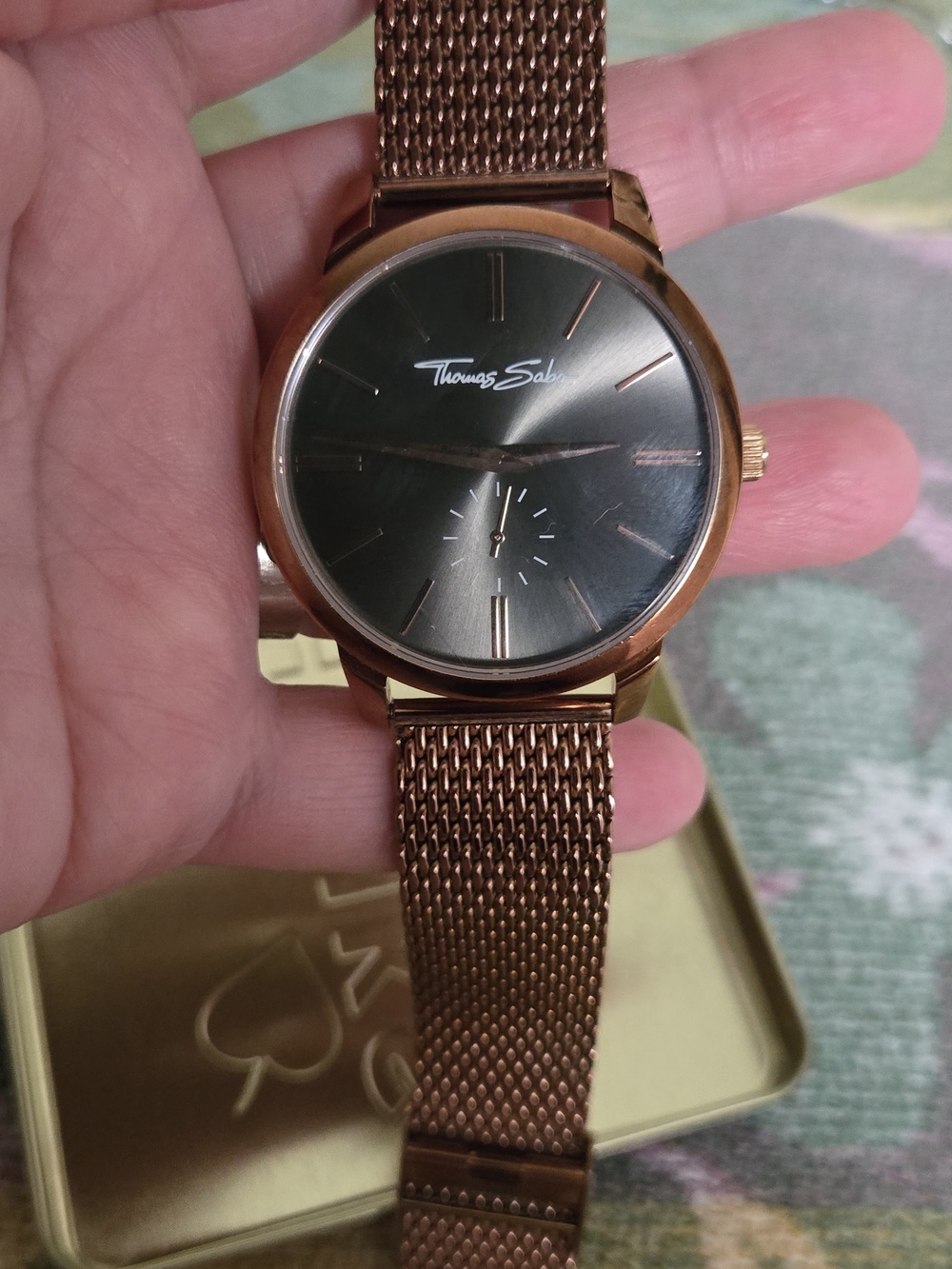 Thomas Sabo Men’s Rose Gold Mesh Bracelet Watch - Rose Gold Dial